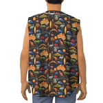Australia Symbols Pattern Print Sleeveless Baseball Jersey