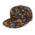 Australia Symbols Pattern Print Snapback Cap