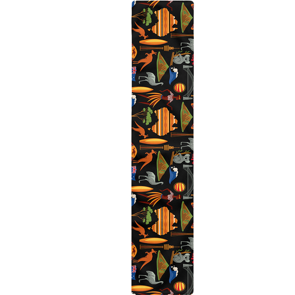 Australia Symbols Pattern Print Table Runner
