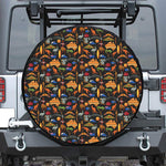 Australia Symbols Pattern Print Tire Cover