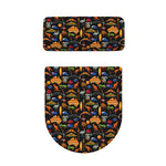 Australia Symbols Pattern Print Toilet Lid And Tank Cover Set
