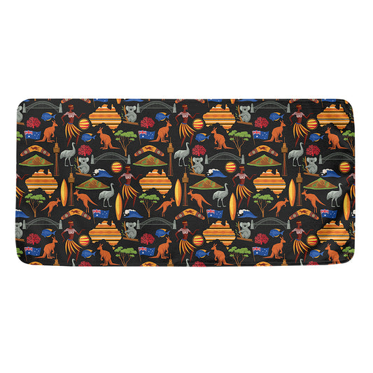 Australia Symbols Pattern Print Towel