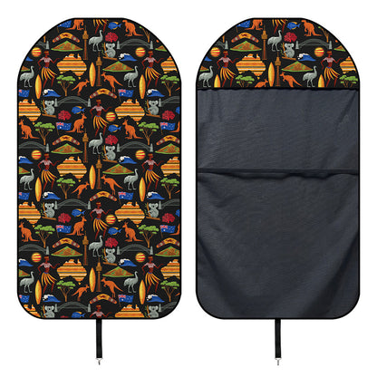 Australia Symbols Pattern Print Waterproof Car Seat Cover