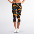 Australia Symbols Pattern Print Women's Capri Leggings