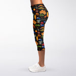 Australia Symbols Pattern Print Women's Capri Leggings