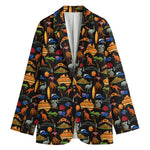 Australia Symbols Pattern Print Women's Cotton Blazer