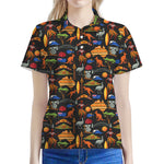 Australia Symbols Pattern Print Women's Polo Shirt