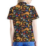 Australia Symbols Pattern Print Women's Polo Shirt