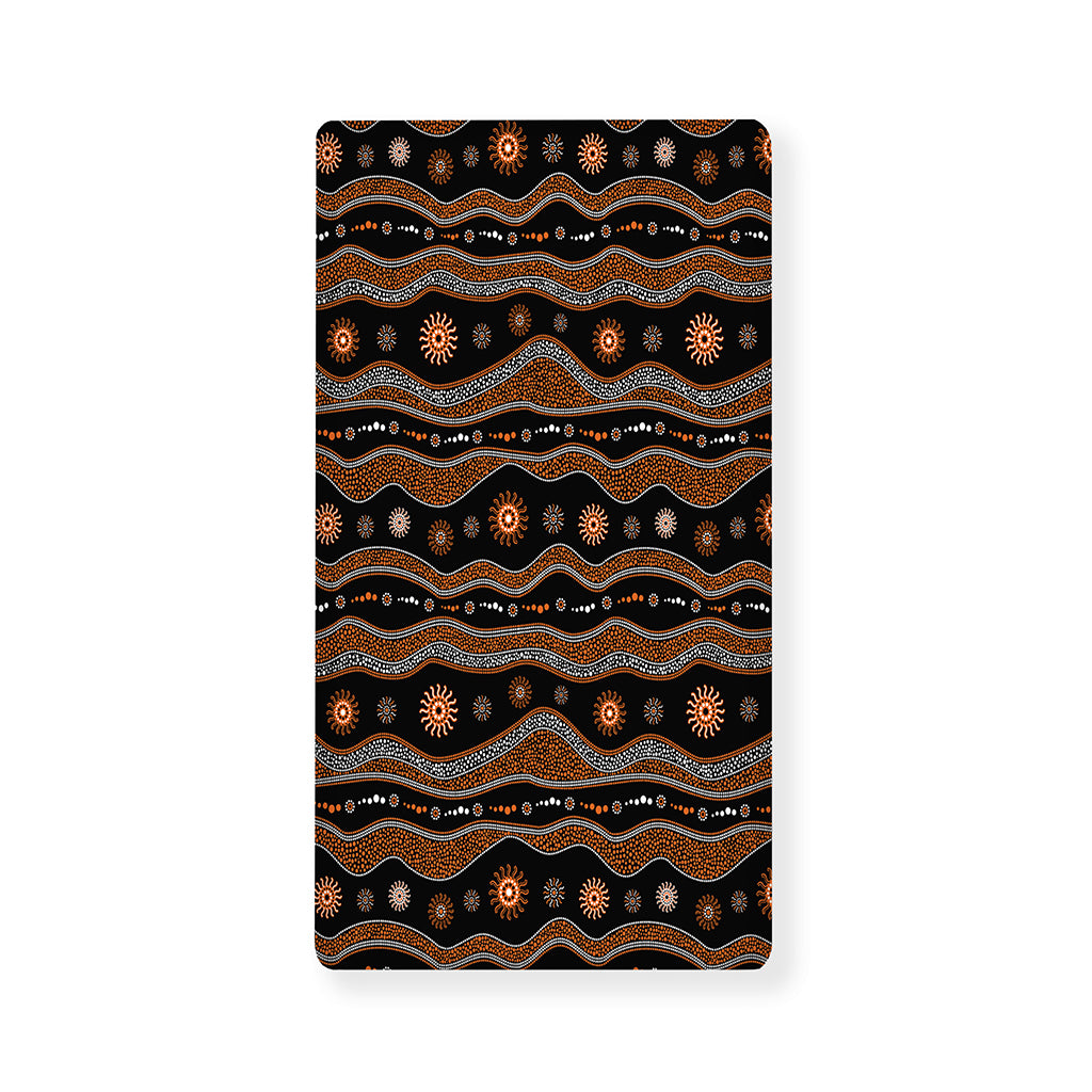 Australian Aboriginal Art Pattern Print Baby Crib Sheet