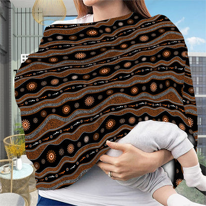 Australian Aboriginal Art Pattern Print Baby Seat Cover