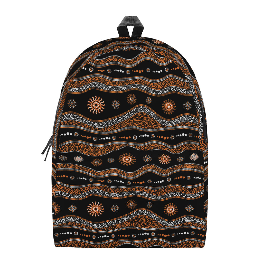 Australian Aboriginal Art Pattern Print Backpack