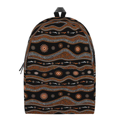 Australian Aboriginal Art Pattern Print Backpack