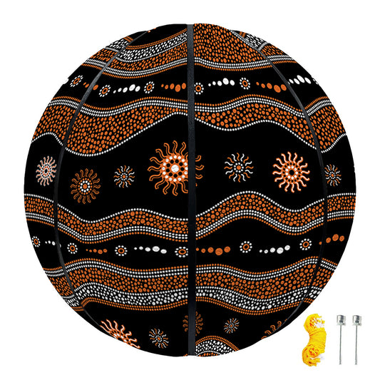 Australian Aboriginal Art Pattern Print Basketball