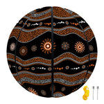 Australian Aboriginal Art Pattern Print Basketball