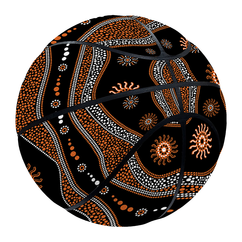 Australian Aboriginal Art Pattern Print Basketball