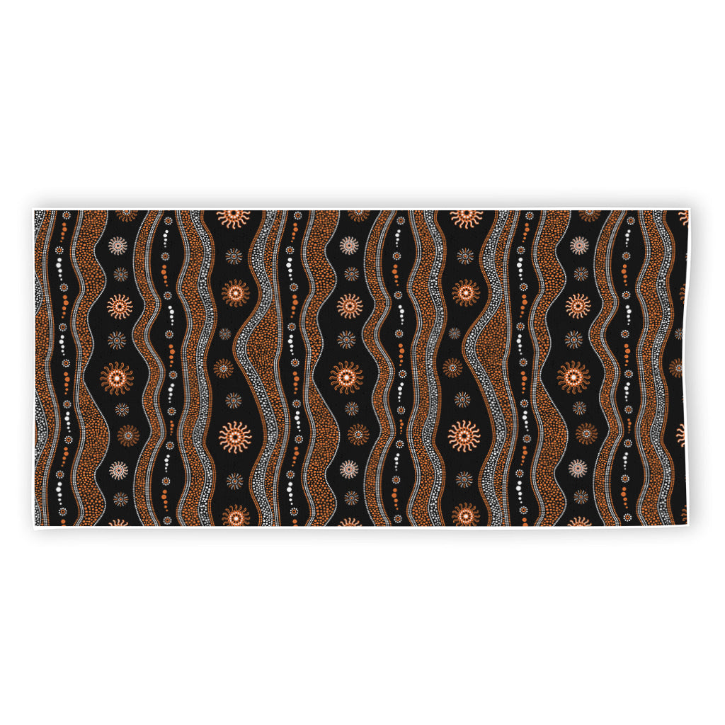 Australian Aboriginal Art Pattern Print Beach Towel