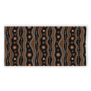 Australian Aboriginal Art Pattern Print Beach Towel