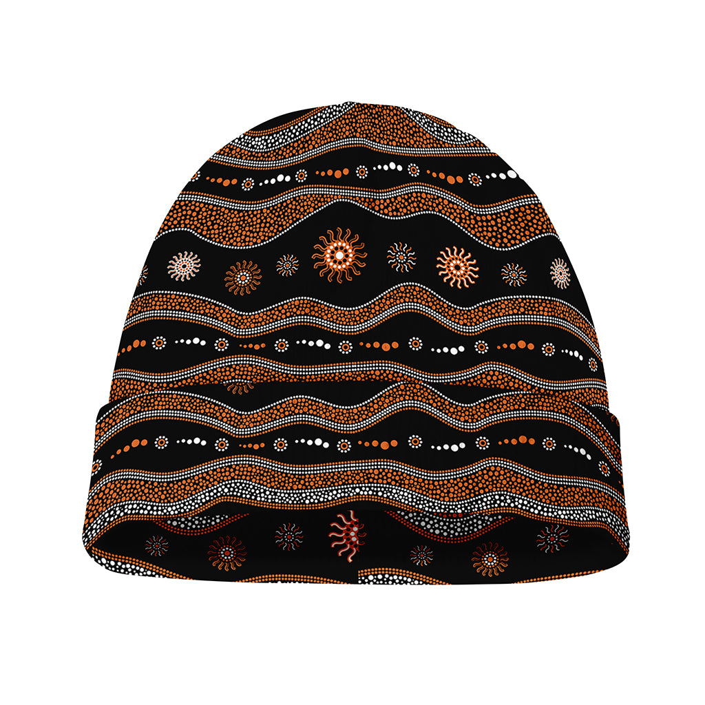 Australian Aboriginal Art Pattern Print Beanie
