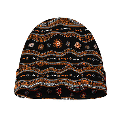 Australian Aboriginal Art Pattern Print Beanie