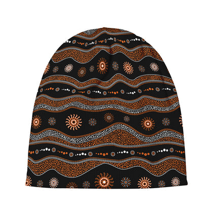 Australian Aboriginal Art Pattern Print Beanie