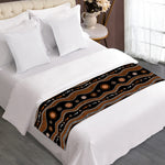 Australian Aboriginal Art Pattern Print Bed Runner
