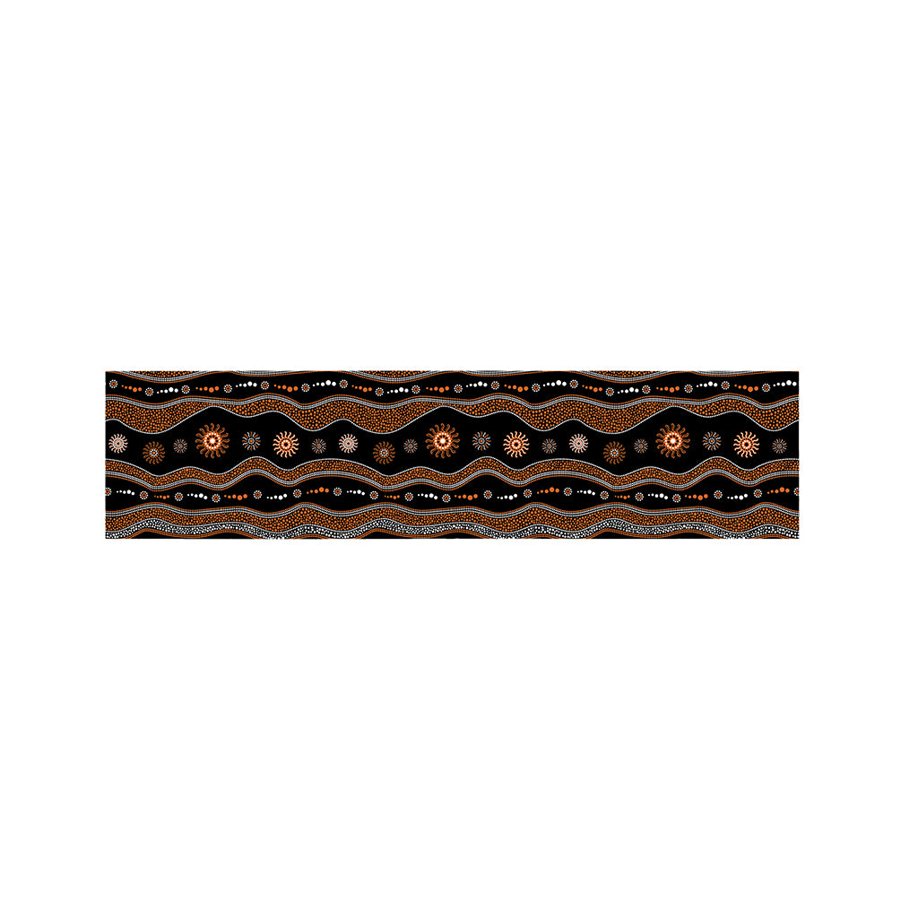 Australian Aboriginal Art Pattern Print Bed Runner