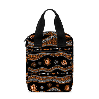 Australian Aboriginal Art Pattern Print Bible Tote Bag