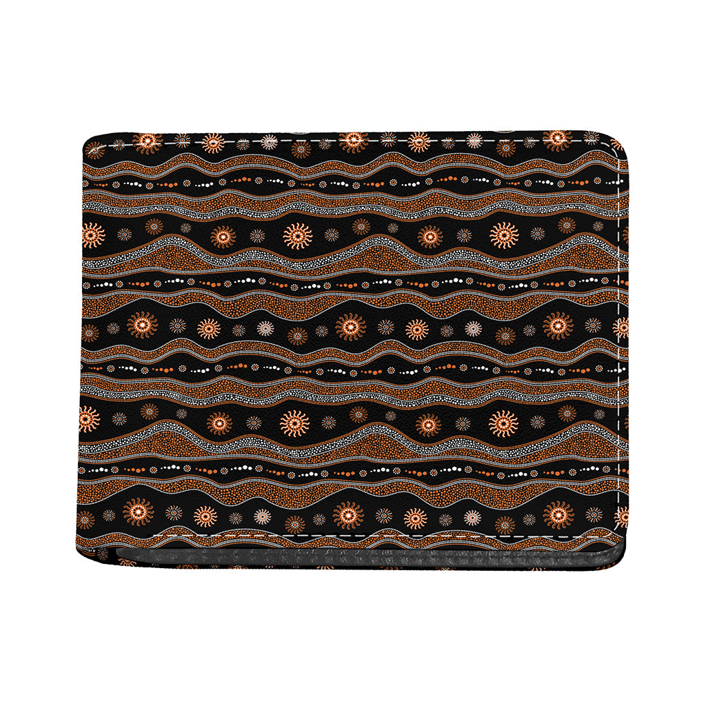 Australian Aboriginal Art Pattern Print Bifold Wallet