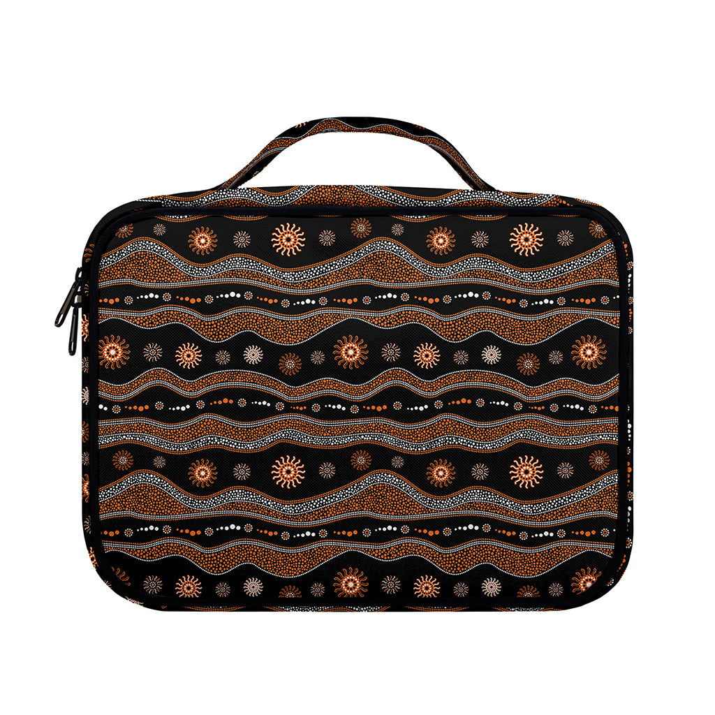 Australian Aboriginal Art Pattern Print Briefcase Bible Bag