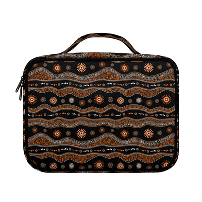 Australian Aboriginal Art Pattern Print Briefcase Bible Bag