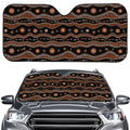 Australian Aboriginal Art Pattern Print Car Windshield Sun Shade