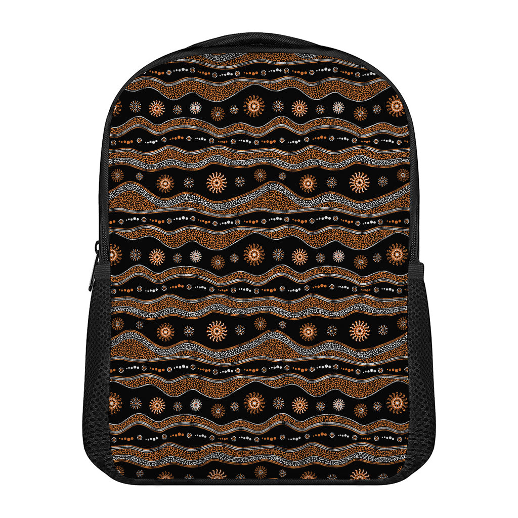 Australian Aboriginal Art Pattern Print Casual Backpack