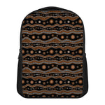 Australian Aboriginal Art Pattern Print Casual Backpack