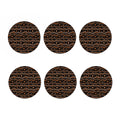 Australian Aboriginal Art Pattern Print Coaster Set