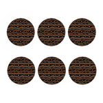 Australian Aboriginal Art Pattern Print Coaster Set