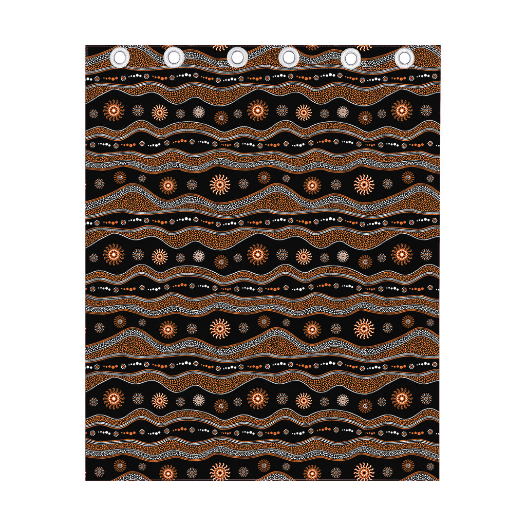 Australian Aboriginal Art Pattern Print Curtain