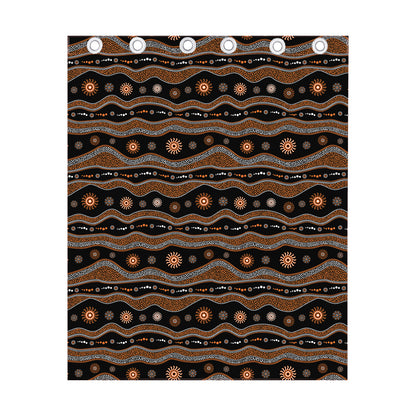 Australian Aboriginal Art Pattern Print Curtain