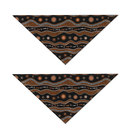 Australian Aboriginal Art Pattern Print Dog Bandana