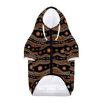 Australian Aboriginal Art Pattern Print Dog Zip Up Hoodie