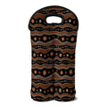 Australian Aboriginal Art Pattern Print Double Neoprene Wine Tote