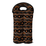 Australian Aboriginal Art Pattern Print Double Neoprene Wine Tote