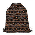 Australian Aboriginal Art Pattern Print Drawstring Bag