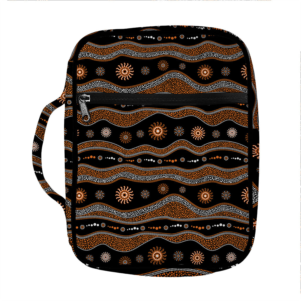 Australian Aboriginal Art Pattern Print Front Pocket Bible Bag