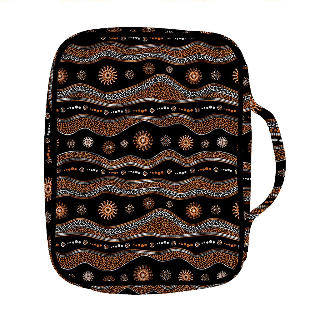 Australian Aboriginal Art Pattern Print Front Pocket Bible Bag