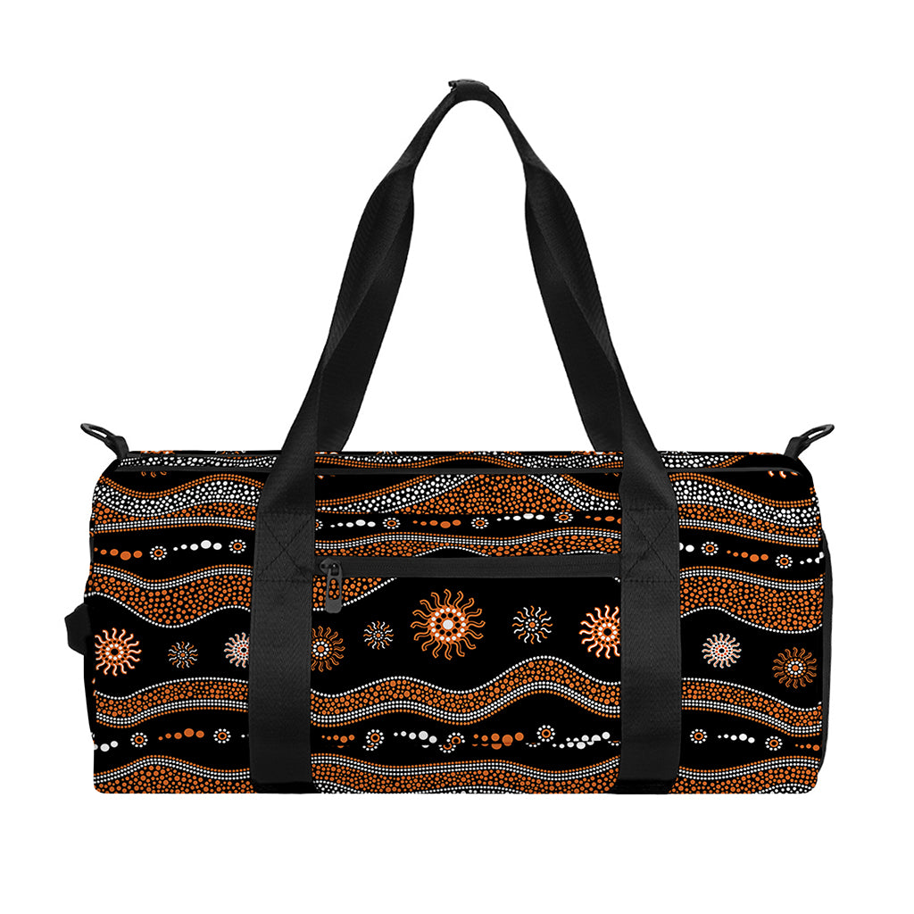 Australian Aboriginal Art Pattern Print Gym Bag