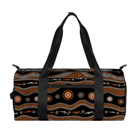 Australian Aboriginal Art Pattern Print Gym Bag
