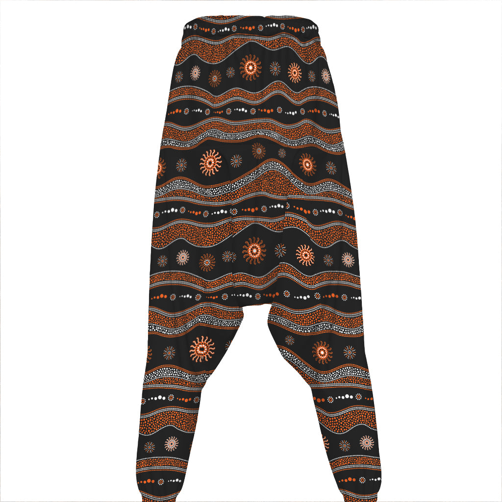 Australian Aboriginal Art Pattern Print Hammer Pants