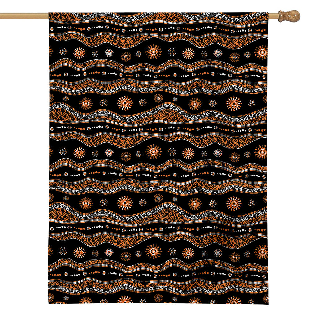 Australian Aboriginal Art Pattern Print House Flag