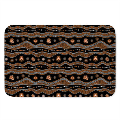 Australian Aboriginal Art Pattern Print Indoor Door Mat