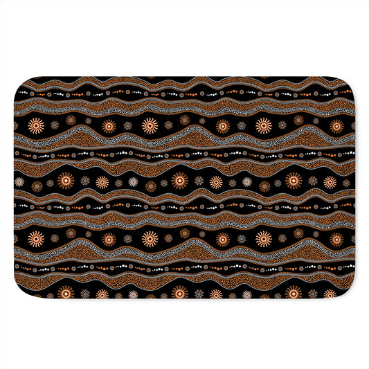 Australian Aboriginal Art Pattern Print Indoor Door Mat